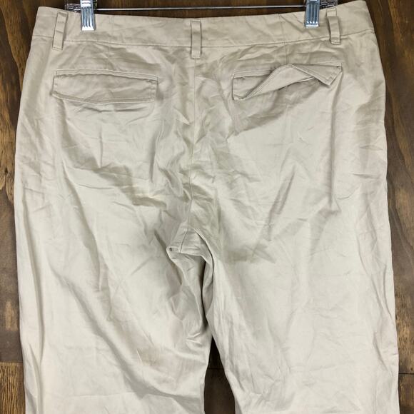 Banana Republic Womens Pants Tan Martin Fit Capris Cropped Stretch 12 - Picture 11 of 12